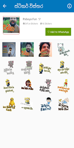 Sinhala Stickers and Sticker Maker For WhatsApp  screenshots 3