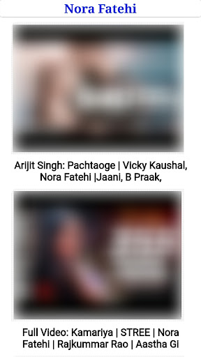 Nora Fatehi All Video Songs