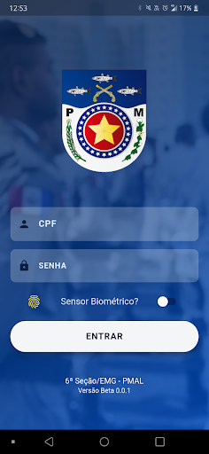 Android application Sistemas PMAL screenshort