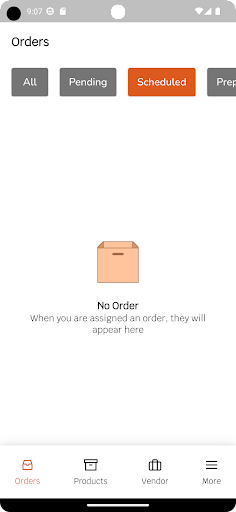 Android application Pick and Go Merchant screenshort