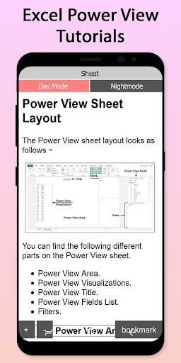 Android application Easy Excel Power View Tutorial screenshort