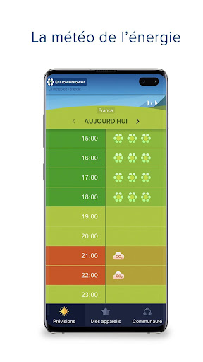 Android application La météo de l'énergie screenshort