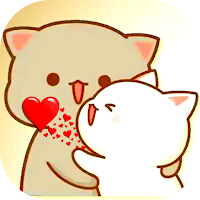Mochi Peach Cat Stickers for WhatsApp Gif