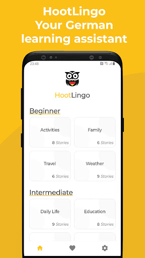 Android application Learn German: Read and Listen screenshort