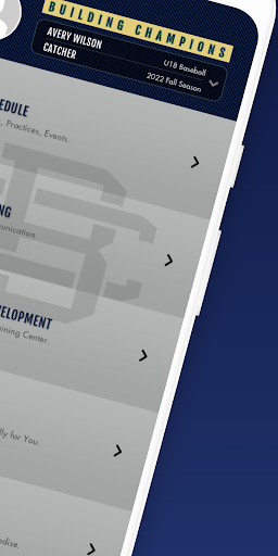 Building Champions App Screen 2