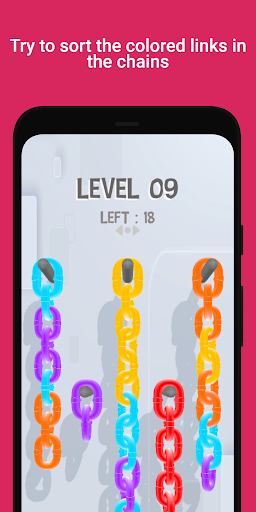 Sort Chain Color Link Puzzle Screen 3