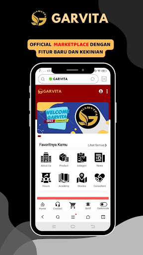 Android application GARVITA screenshort