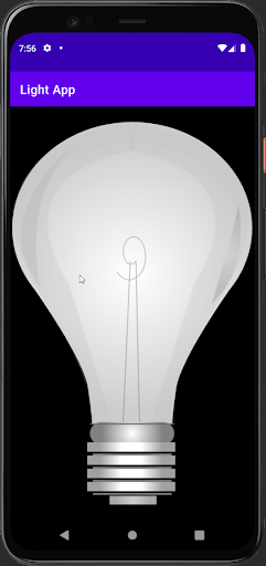 Android application Light Application screenshort
