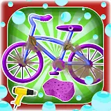 #Kids cycle wash and repair Games icon