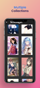 Download do APK de Anime girls wallpaper hentai 4k hd 3d para Android