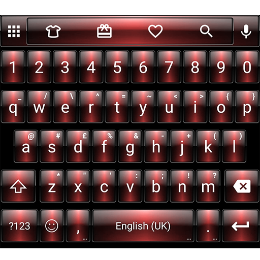 Emoji Keyboard Dusk Red Theme 250 Icon