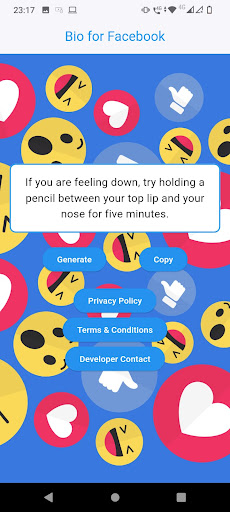 Bio for Facebook Screen 2
