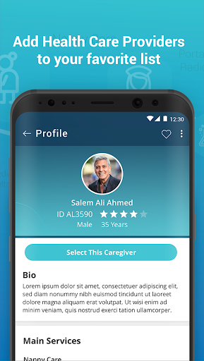 Screenshot of WeCare Seeker