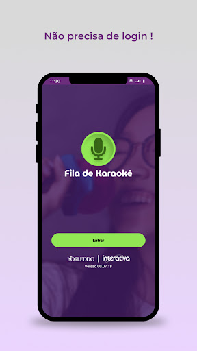 Android application Fila de Karaokê screenshort
