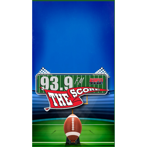 93.9 FM The Score logo
