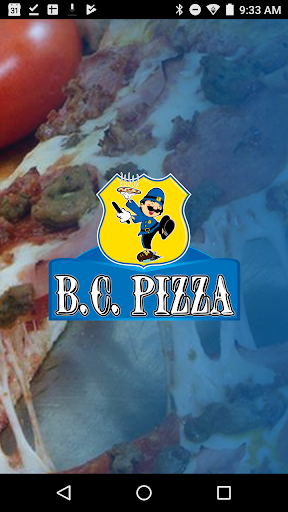 Android application BC Pizza screenshort