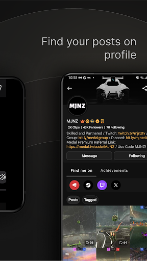 Screenshot of Medal - Gaming Clips