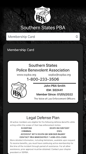 Android application SSPBA Membership Portal screenshort