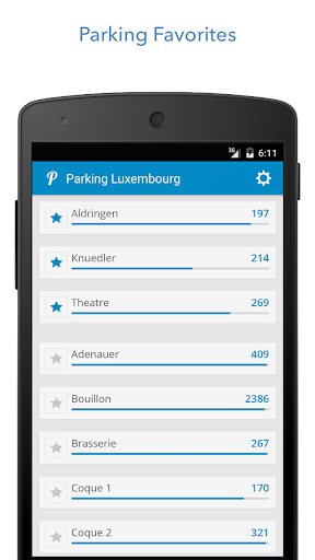 Android application Parking Luxembourg screenshort