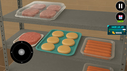 fastfood restaurant burger 3D