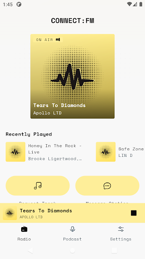 Android application CONNECT:FM screenshort