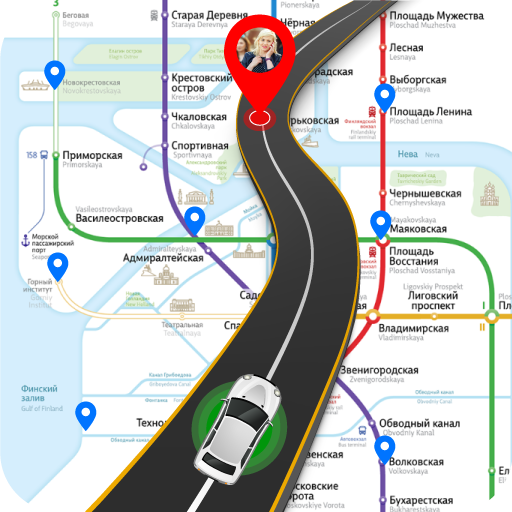 GPS Route Finder 2.0.75 Icon