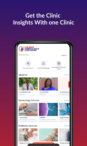 Android application Dr. Kale's Clinic App screenshort