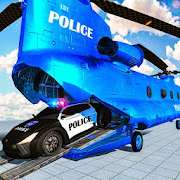 Police Truck Transporter- Car Transport Plane Game