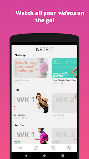 Android application NETFIT Netball screenshort