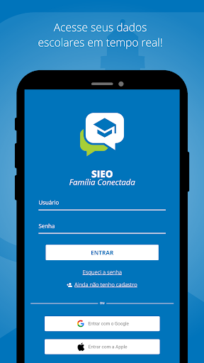 Android application SIEO - Família Conectada screenshort