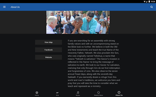 Screenshot of Yahweh's Restoration Ministry