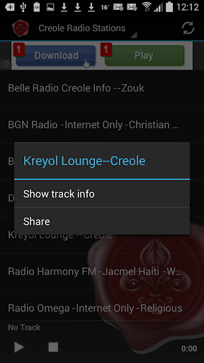 Creole Radio Stations Screen 3