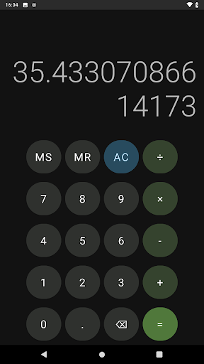 Dark Calculator Screen 3
