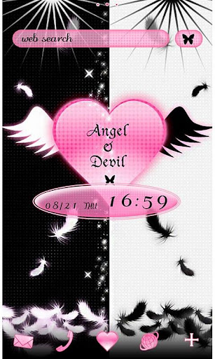 Android application Gothic Theme Angel & Devil screenshort