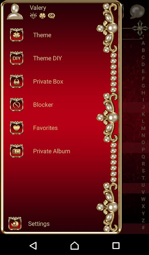 Virgin Mary Red Go SMS theme Screen 2