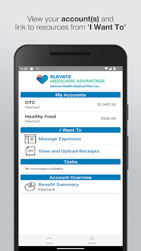 Android application Elevate Medicare FlexCard screenshort