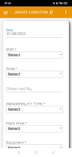 Android application Parivartan App screenshort