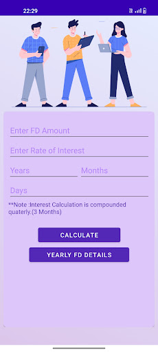 FD Calculator SBI PNB BOB HDFC Screen 3