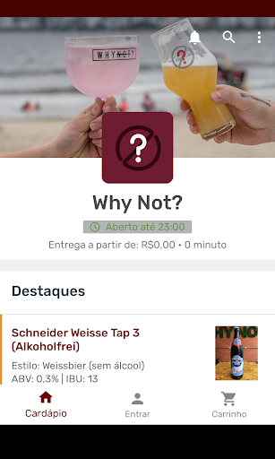 Android application Why Not? screenshort