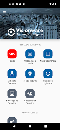 Android application Visionware screenshort