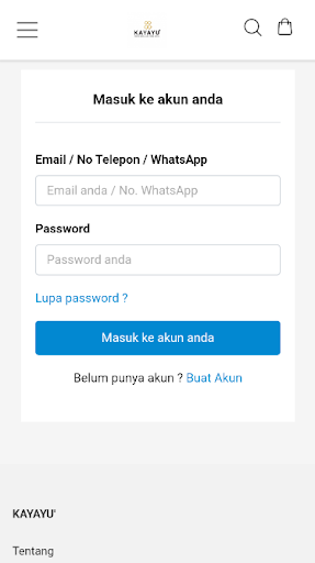 Android application KAYAYU Aplikasi screenshort