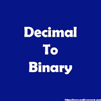 Decimal To Binary