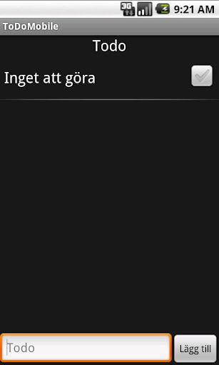 Att göra lista(todo) Screen 2