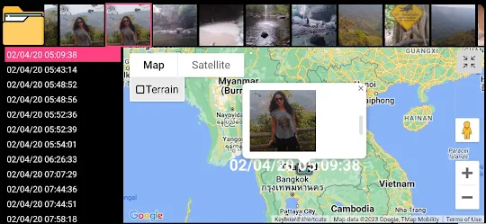 Photo album GPS mapping tool