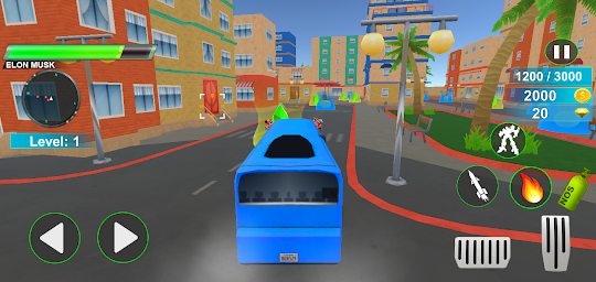 Police Bus Robot Car Game 3d