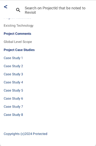 Catchup Projects Screen 2