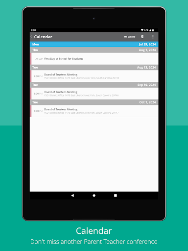 Android application York School District 1 screenshort
