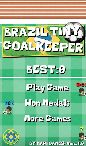 Android application Brazil Tiny Goalkeeper screenshort