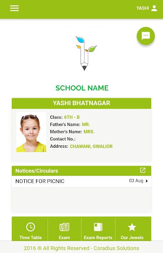 Android application TSS International School Moren screenshort