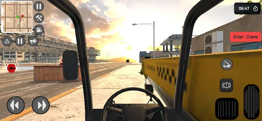 لعبة محاكاة رافعة وشاحنة 3D